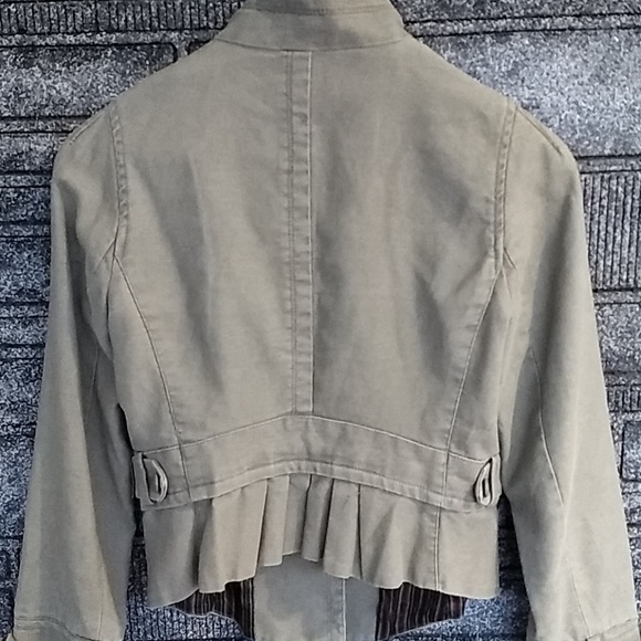 Free People army green bomber jacket size 2 - Picture 6 of 6